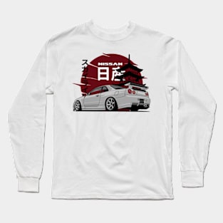 Nissan Skyline r34 GTR, JDM Car Long Sleeve T-Shirt